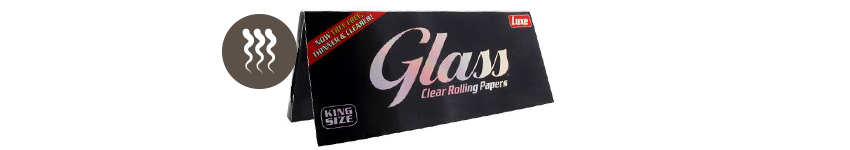 GLASS ROLLING PAPERS TRANSPARENT KING SIZE